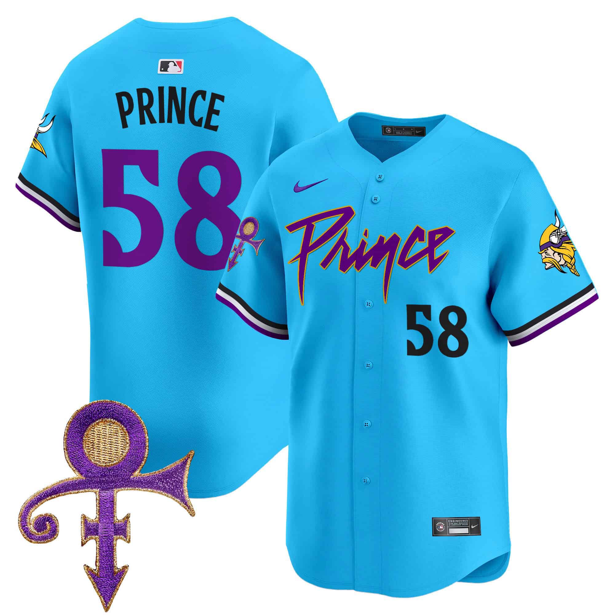 Men Minnesota Vikings #58 Prince Light Blue 2024 Nike Prince Patch Vapor Premier Limited NFL Jersey->indianapolis colts->NFL Jersey